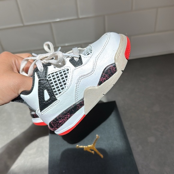 Air Jordan 4 Retro Flight Nostalgia Toddler Baby Boy Size 6C - Picture 8 of 9
